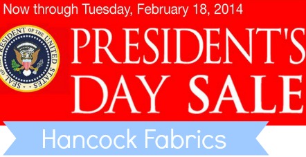 Hancock Fabrics: Presidents Day Sale + More Coupons