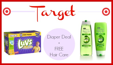 Awesome deal on diapers at Target, plus FREE hair care.