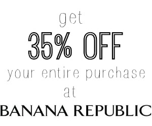 banana republic coupon code