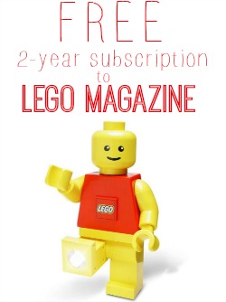 Get a FREE 2-year subscription to LEGO Magazine!