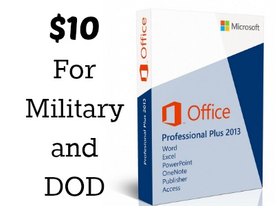 Miscrosoft Office 2013 Professional Plus 10 For Military Dod Southern Savers