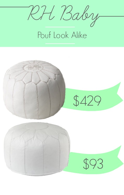 RH Baby Moroccan Pouf look alike for 78% off at Land of Nod.