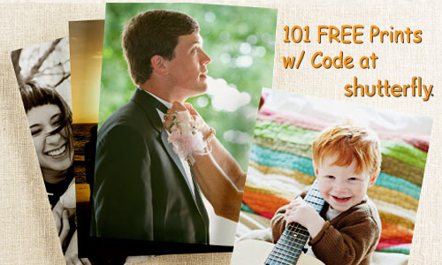 shutterfly coupon code 101 free prints