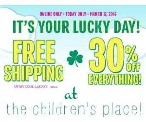 the children's place coupon code