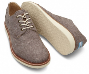 toms shoes Brown Chambray Men's Brogues 11