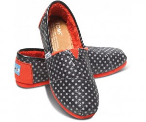 toms shoes glitter dots youth classics