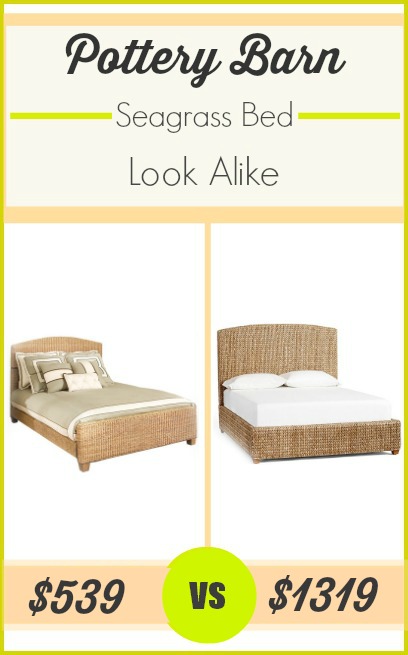 Pottery Barn seagrass bed look alike at 59% off.