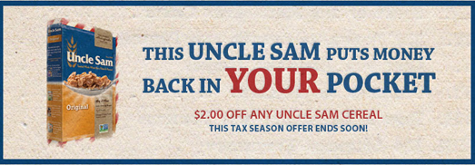 Uncle Sam's Cereal coupon