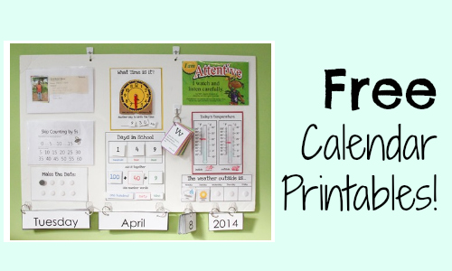 free calendar printables
