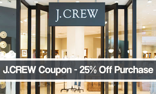 j.crew coupon 25 percent off