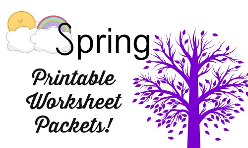 spring printable worksheets
