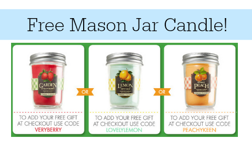 free mason jar candle