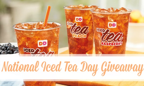 Dunkin' Donuts National Iced Tea Day Giveaway