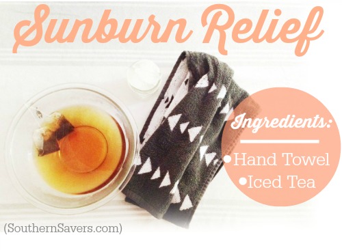 Quick Tip  Brew tea to help with your sun burn.  Instant relief!