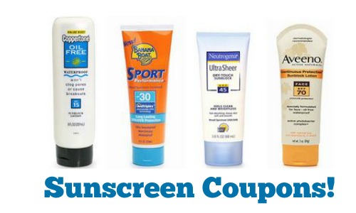 sunscreen coupons