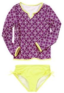 rash guard swim set