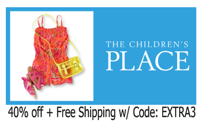 childrens place 40 off free shipping