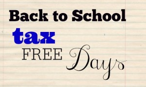 tax free days