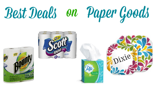 Best deals on paper goods