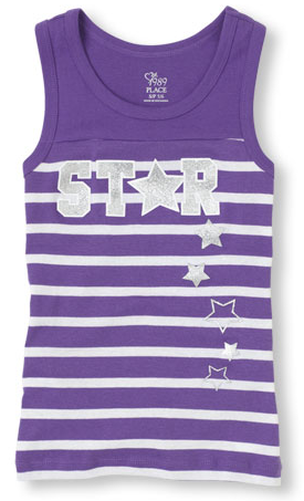 childrens place striped active tank top