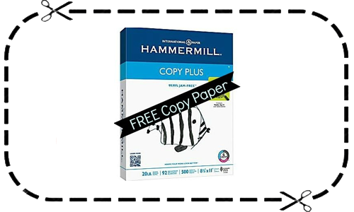 staples coupon hammermill copy paper