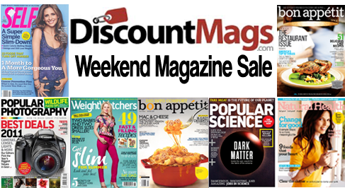 discountmags 9-6 weekend sale