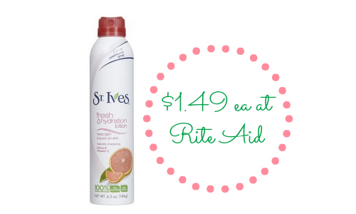 st ives lotion at rite aid