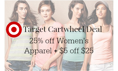 target cartwheel apparel deal