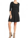 Women's Jacquard 3/4-Sleeved Dresses - Blackjack Jas