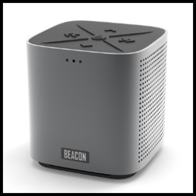 Beacon Audio Blazar Deep Graphite Portable Bluetooth Speaker and Speakerphone