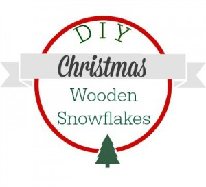 DIY Christmas wooden snowflakes