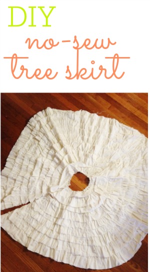 DIY no-sew Christmas Tree Skirt