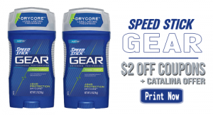 speed stick 2 off coupon n catalina deal