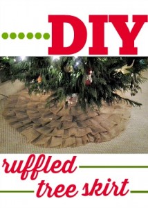 DIY Ruffled Tree Skirt