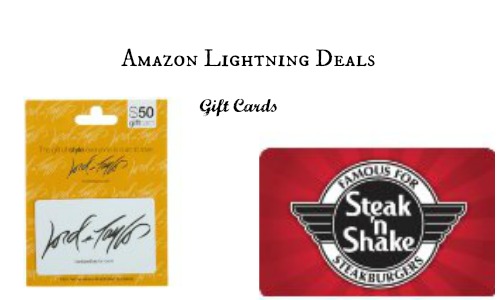 amazon lightning deals- gift cards