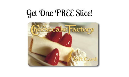 FREE Cheesecake Slice With Gift Card