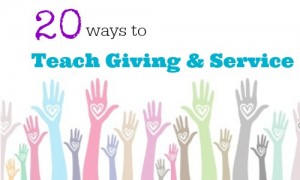 encourage giving and service