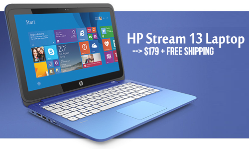 hp stream 13 laptop deal 179