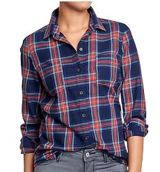 old navy women flannel shirts