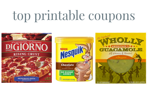 top printable coupons
