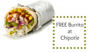 chipotle free burrito