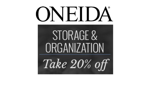 oneida sale 20 off storage
