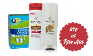 rite aid deal pantene and tampax