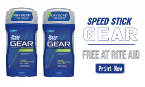 speed stick gear free at rite aid