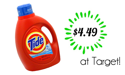 tide laundry detergent target deal