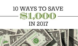 ways to save $1,000