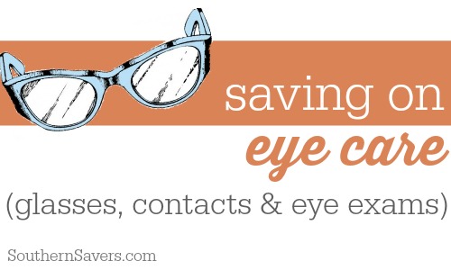 Here are 10 tips to saving money on eye glasses, contacts and eye exams.