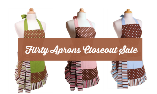 flirty aprons closeout sale