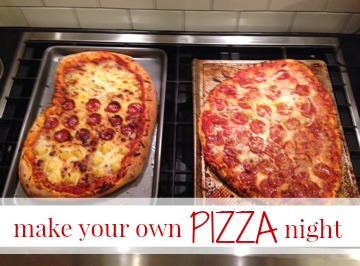 make your own pizza night