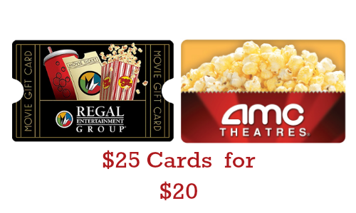 movie theater gift cards